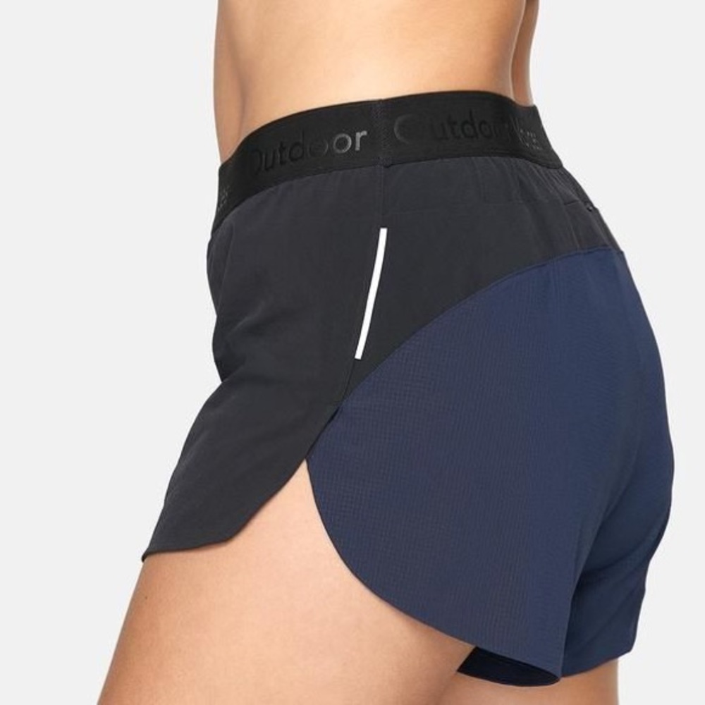 Outdoor Voices XS Run Shorts Black/Navy